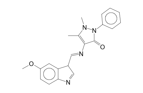4-(5-METHOXYINDOL-3-YLMETHYLENEAMINO)-2,3-DIMETHYL-1-PHENYL-3-