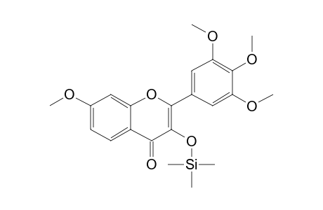 3-Hydroxy-7,3',4',5'-tetramethoxyflavone, trimethylsilyl ether