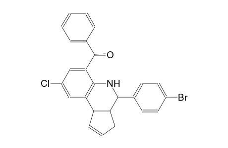methanone, [4-(4-bromophenyl)-8-chloro-3a,4,5,9b-tetrahydro-3H-cyclopenta[c]quinolin-6-yl]phenyl-