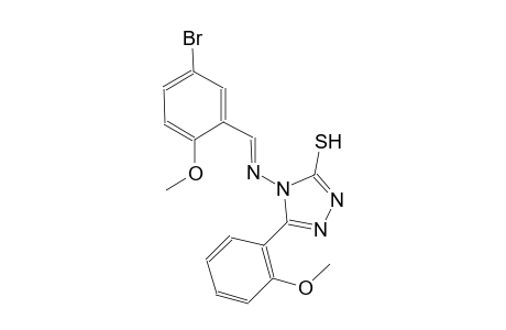 4-{[(E)-(5-bromo-2-methoxyphenyl)methylidene]amino}-5-(2-methoxyphenyl)-4H-1,2,4-triazole-3-thiol
