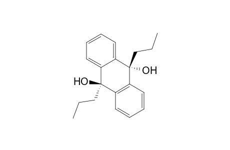 9,10-Anthracenediol, 9,10-dihydro-9,10-dipropyl-, trans-