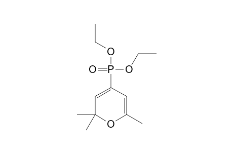 (2,2,6-Trimethyl-2H-pyran-4-yl)-phosphonsaeure-diethylester