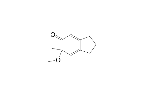 5H-Inden-5-one, 1,2,3,6-tetrahydro-6-methoxy-6-methyl-