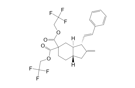 bis(2,2,2-trifluoroethyl) (3S,3aR,7aS)-2-methylidene-3-[(E)-2-phenylethenyl]-3,3a,4,6,7,7a-hexahydro-1H-indene-5,5-dicarboxylate