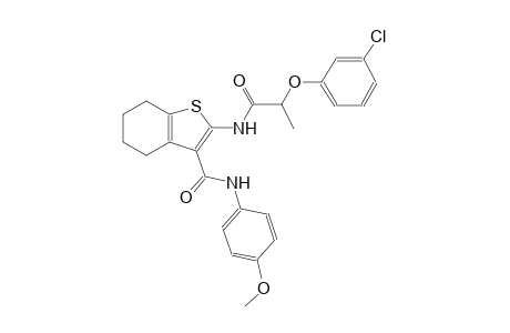 benzo[b]thiophene-3-carboxamide, 2-[[2-(3-chlorophenoxy)-1-oxopropyl]amino]-4,5,6,7-tetrahydro-N-(4-methoxyphenyl)-