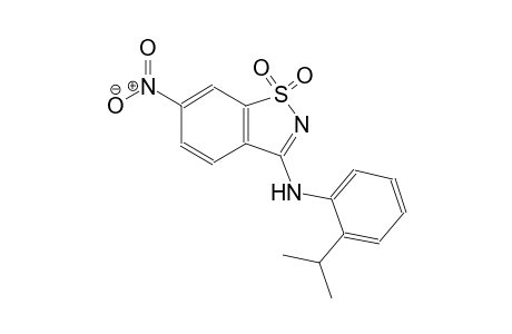 N-(2-isopropylphenyl)-6-nitro-1,2-benzisothiazol-3-amine 1,1-dioxide