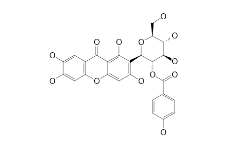 MURAXANTHONE;2-(2'-O-PARA-HYDROXYBENZOYL)-C-BETA-D-GLUCOPYRANOSYL-1,3,6,7-TETRAHYDROXY-XANTHONE