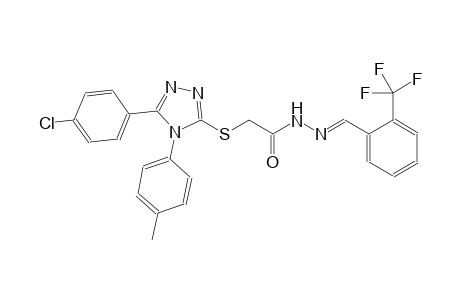 acetic acid, [[5-(4-chlorophenyl)-4-(4-methylphenyl)-4H-1,2,4-triazol-3-yl]thio]-, 2-[(E)-[2-(trifluoromethyl)phenyl]methylidene]hydrazide