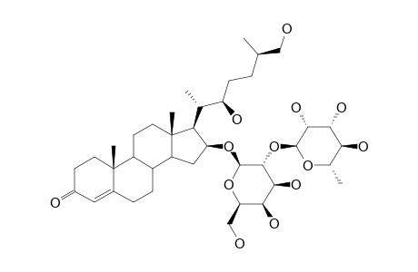 (25S)-16-(S)-[ALPHA-L-RHAMNOPYRANOSYL-(1->2)-BETA-D-GALACTOPYRANOSYLOXY]-22(S),26-DIHYDROXYCHOLEST-4-EN-3-ONE