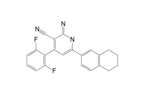 4-(2,6-DIFLUOROPHENYL)-6-(1,2,3,4-TETRAHYDRONAPHTHALEN-6-YL)-2-IMINO-1,2-DIHYDROPYRIDINE-3-CARBONITRILE