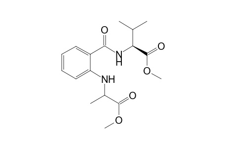 2-[2-(1-Methoxycarbonylethylamino)benzoylamino]-3-methylbutyric acid methyl ester
