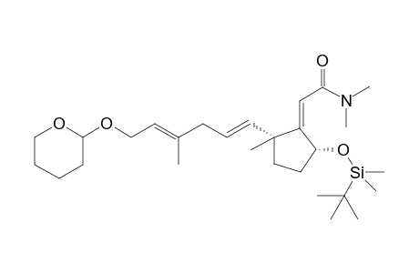 5alpha-{[(tert-Butyl)dimethylsilyl]oxy}-2alpha-{(E,E)-4-methyl-6-{[(RS)-tetrahydro-2H-pyran-2-y1]-oxy}hexa-1,4-dienyl)-2-methylcyclopentylidene}-N,N-dimethylacetamide
