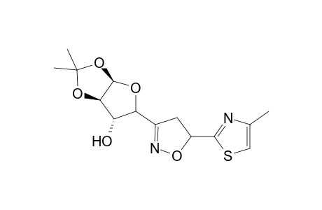 3-(1',2'-O-Isopropylidene-.alpha.-D-xylofuranosyl)-5-(4'-methylthiazolyl)-2-isoxazoline