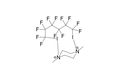 N,N,N',N'-Tetramethyl-1,4-diazacyclohexane dodecafluorohexdiyl diiodide complex