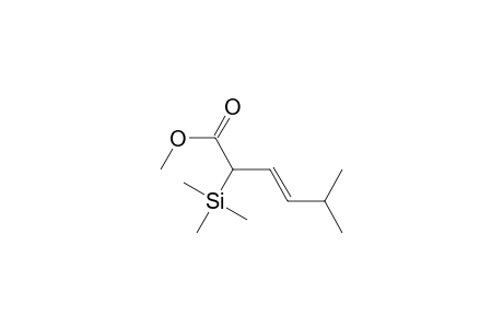 3-Hexenoic acid, 5-methyl-2-(trimethylsilyl)-, methyl ester, (E)-(.+-.)-