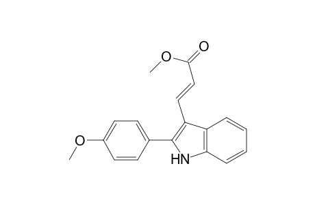 (E)-3-[2-(4-methoxyphenyl)-1H-indol-3-yl]-2-propenoic acid methyl ester