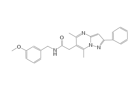 pyrazolo[1,5-a]pyrimidine-6-acetamide, N-[(3-methoxyphenyl)methyl]-5,7-dimethyl-2-phenyl-