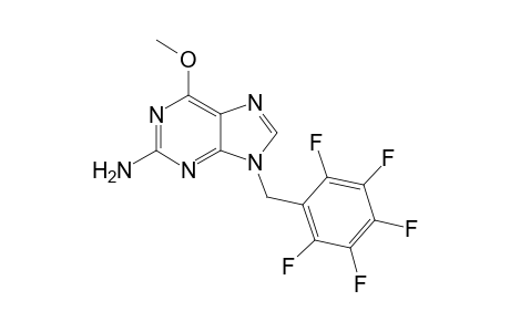 2-Amino-6-methoxy-9-(pentafluorobenzyl)purine