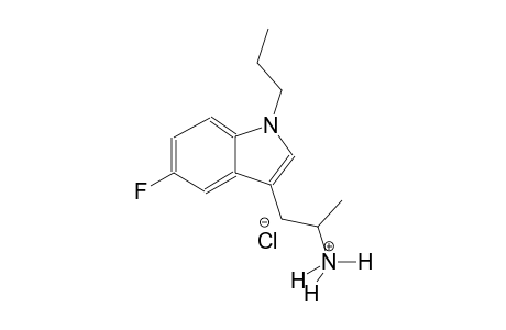 1H-indole-3-ethanaminium, 5-fluoro-alpha-methyl-1-propyl-, chloride