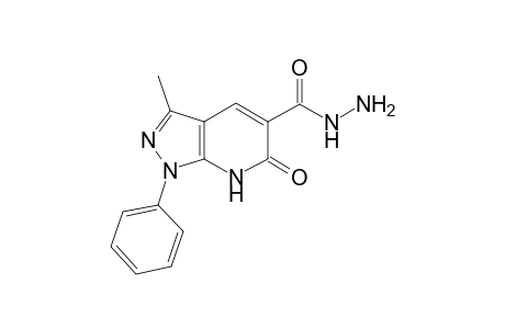 6,7-Dihydro-3-methyl-6-oxo-1-phenyl-1H-pyrazolo[3,4-b]pyridine-5-carbohydrazide