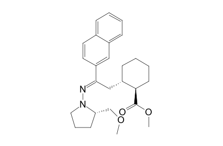 E-(+)-(2S,1"R,2"S)-1-{ 2'-[2"-Methoxycarbonyl)cyclohexyl ]-1'-(2"-naphthyl)ethylideneamino-2-(methoxymethyl) pyrrolidine