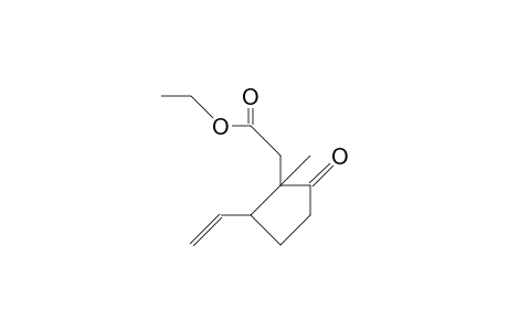 Ethyl (2a,3B)-(2-methyl-3-vinyl-cyclopentan-1-on-2-yl)-acetate