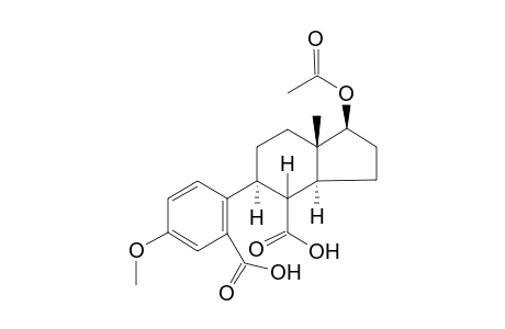 (1S,3aS,4R,5S,7aS)-1-acetoxy-5-(2-carboxy-4-methoxy-phenyl)-7a-methyl-1,2,3,3a,4,5,6,7-octahydroindene-4-carboxylic acid