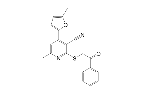 6-Methyl-4-(5-methyl-2-furyl)-2-[(2-oxo-2-phenylethyl)sulfanyl]nicotinonitrile
