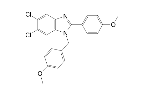 5,6-Dichloro-2-(4-methoxyphenyl)-1-(4'-methoxyphenylmethyl)-1H-benzimidazole