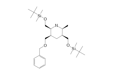 [3-BENZYLOXYMETHYL-2,5-BIS-(TERT.-BUTYLDIMETHYL-SILANOXYMETHYL)-6-METHYL-PIPERIDIN-2-YL]-METHANOL