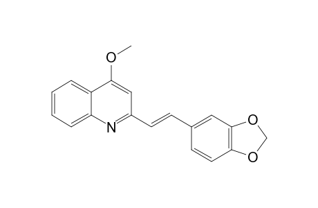 2-(3',4'-METHYLENEDIOXYSTYRYL)-4-METHOXYQUINOLINE
