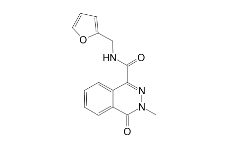 1-Phthalazinecarboxamide, N-(2-furanylmethyl)-3,4-dihydro-3-methyl-4-oxo-