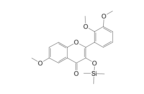 3-Hydroxy-6,2',3'-trimethoxyflavone, trimethylsilyl ether