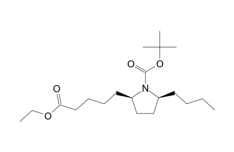 ETHYL-CIS-5-{1'-[(TERT.-BUTOXY)-CARBONYL]-5'-BUTYLPYRROLIDIN-2'-YL}-PENTANOATE