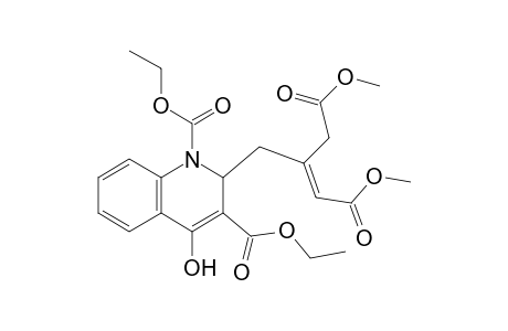 1,3(2H)-Quinolinedicarboxylic acid, 4-hydroxy-2-[4-methoxy-2-(2-methoxy-2-oxoethyl)-4-oxo-2-butenyl]-, diethyl ester, (Z)-(.+-.)-