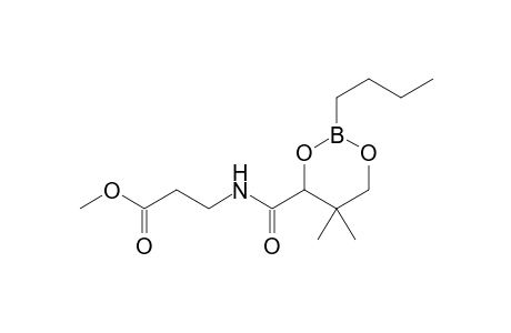 Methyl N-{(1'-butyl-4',4'-dimethyl-1'-bora-2,6-dioxacyclohex-5'-yl)carbonyl}-3-aminopropionate