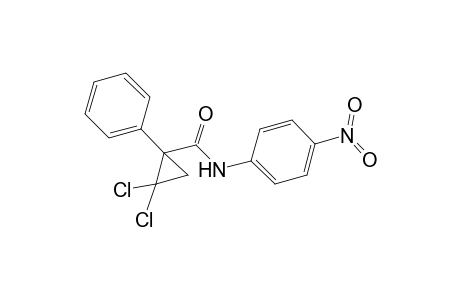 2,2-bis(chloranyl)-N-(4-nitrophenyl)-1-phenyl-cyclopropane-1-carboxamide