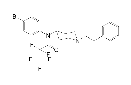 N-4-Bromophenyl-2,2,3,3,3-pentafluoro-N-[1-(2-phenylethyl)piperidin-4-yl]propanamide