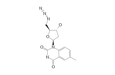 1-(5-AZIDO-2,5-DIDEOXY-beta-D-ERYTHRO-PENTO-FURANOSYL)-6-METHYL-QUINAZOLINE-2,4-(1H,3H)-DIONE