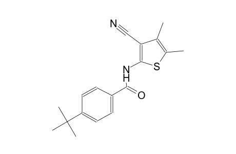 4-tert-butyl-N-(3-cyano-4,5-dimethyl-2-thienyl)benzamide