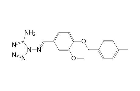 1H-tetrazole-1,5-diamine, N~1~-[(E)-[3-methoxy-4-[(4-methylphenyl)methoxy]phenyl]methylidene]-