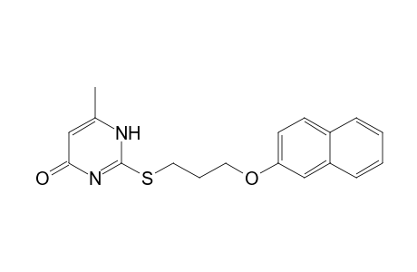 4(1H)-Pyrimidinone, 6-methyl-2-[[3-(2-naphthalenyloxy)propyl]thio]-