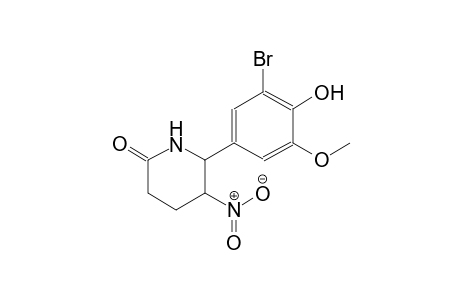 2-piperidinone, 6-(3-bromo-4-hydroxy-5-methoxyphenyl)-5-nitro-