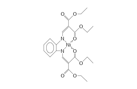 1,2-Bis(2,2-bis[ethoxycarbonyl]-ethenamino)-benzene nickel complex
