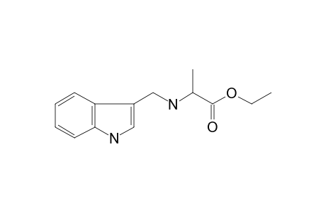 2-(1H-indol-3-ylmethylamino)propionic acid ethyl ester