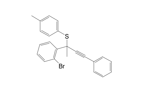 (2-(2-Bromophenyl)-4-phenylbut-3-yn-2-yl) (p-tolyl) sulfide