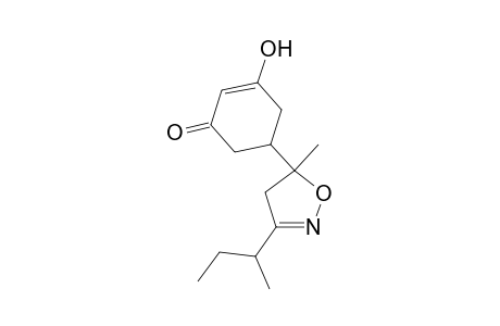 2-Cyclohexen-1-one, 5-[4,5-dihydro-5-methyl-3-(1-methylpropyl)-5-isoxazolyl]-3-hydroxy-