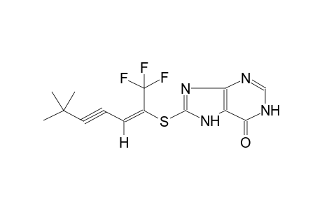 (E)-S-(1,1,1-TRIFLUORO-6,6-DIMETHYL-2-HEPTEN-4-YN-2-YL)-8-MERCAPTOHYPOXANTHINE
