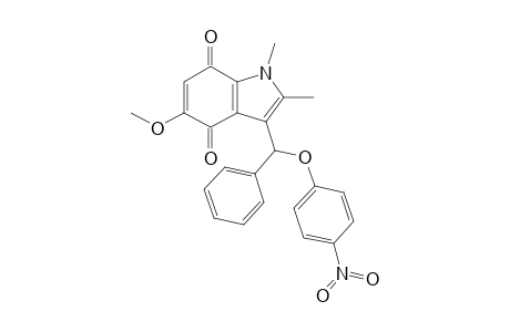 5-Methoxy-1,2-dimethyl-3-[(4-nitrophenoxy)-phenyl-methyl]indole-4,7-dione