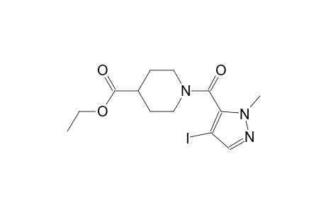 ethyl 1-[(4-iodo-1-methyl-1H-pyrazol-5-yl)carbonyl]-4-piperidinecarboxylate